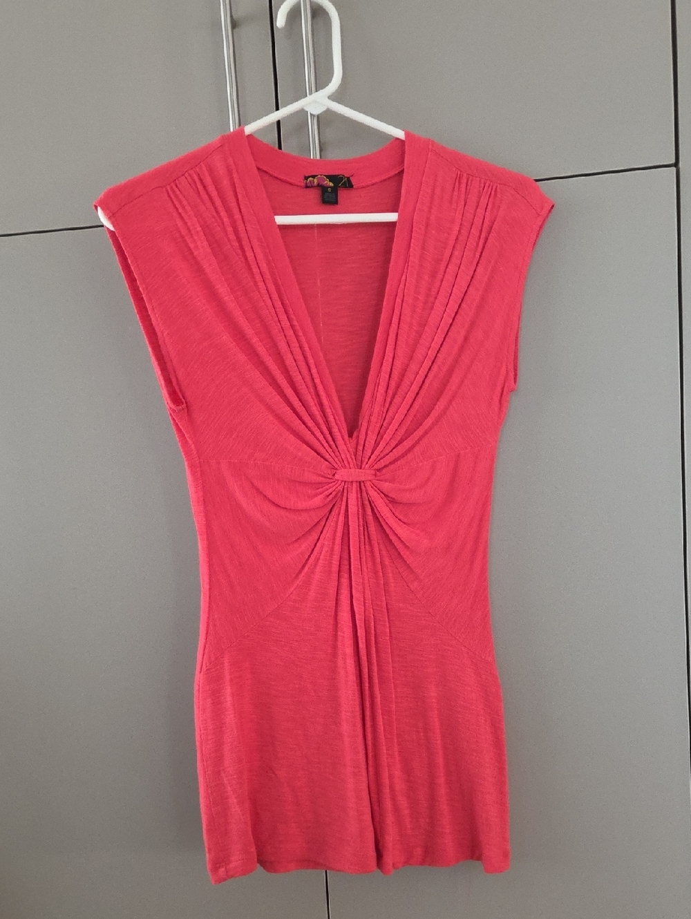 Stylish Knot-Front Women’s Top - Watermelon